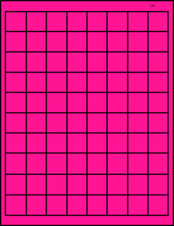 Fluorescent Pink Labels