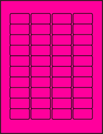 Hot Pink dayglo fluorescent labels P15878 